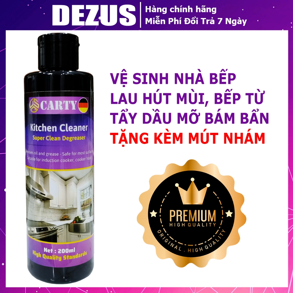 Vệ Sinh Nhà Bếp - Tẩy Dầu Mỡ Lưới Lọc Hút Mùi Mặt Bếp Gas Từ Đáy Xoong Nồi - Tẩy rửa đa năng Kitchen Cleaner