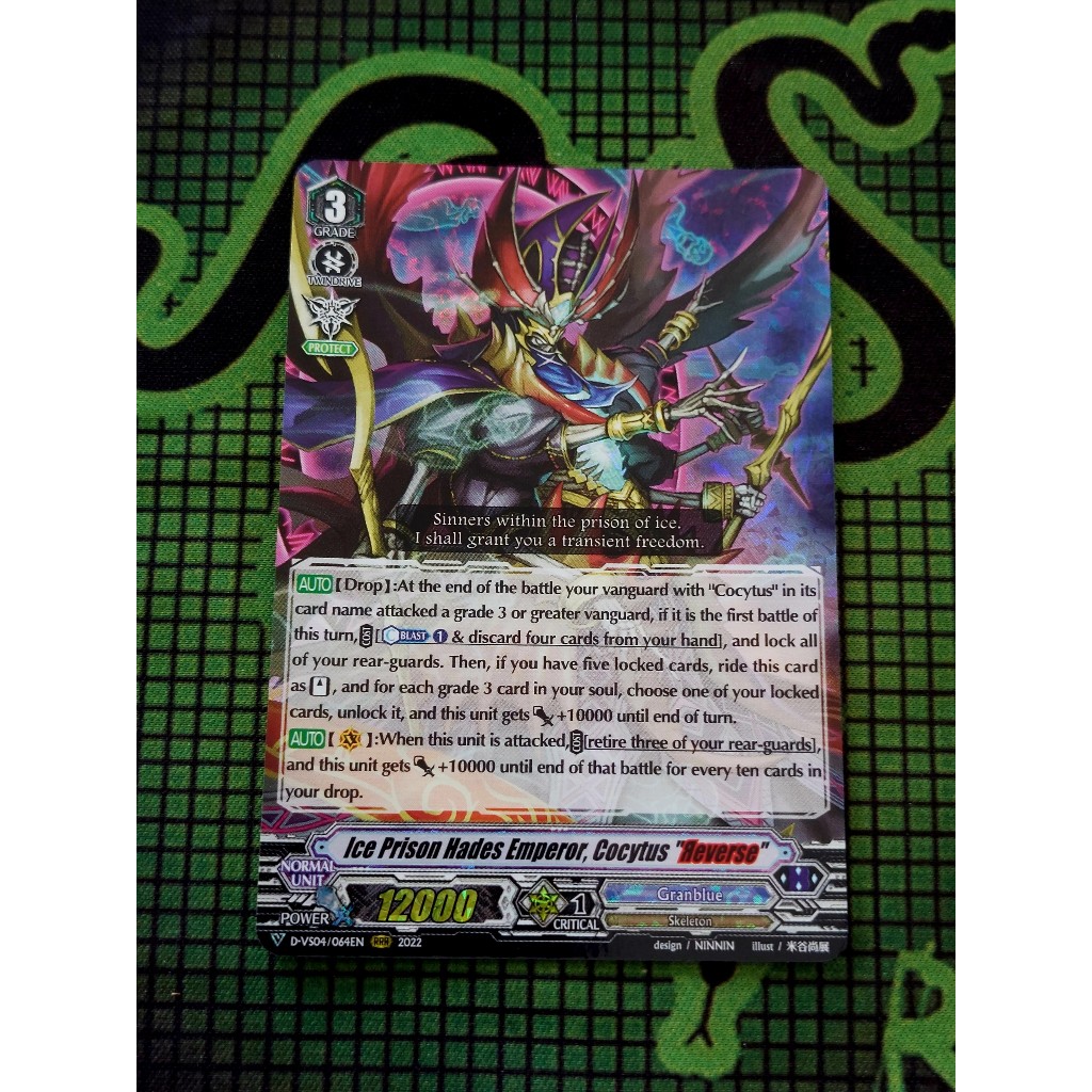 Thẻ Bài Cardfight Vanguard D-VS04/064 Ice Prison Hades Emperor, Cocytus “Reverse” – Triple Rare