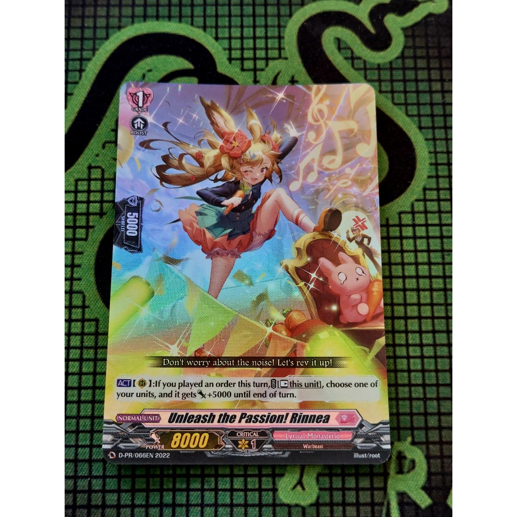 Thẻ Bài Cardfight Vanguard Unleash The Passion! Rinnea - D-PR/066EN