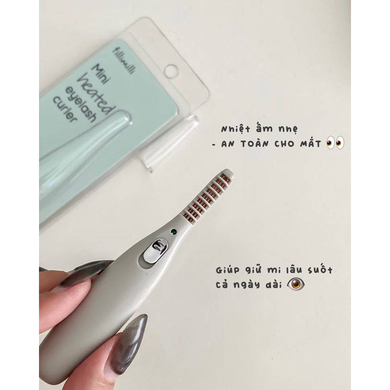 ✶ Máy uốn mi nhiệt Olive Young Fillimilli Mini Heated Eyelash Curler ✶