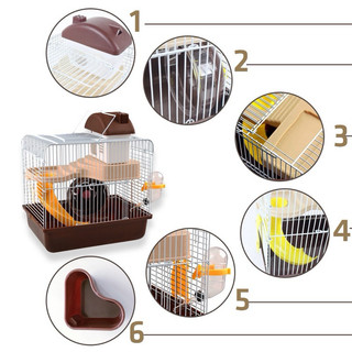 Lồng hamster _Tiểu hoàng tử (lồng kèm phụ kiện đầy đủ)