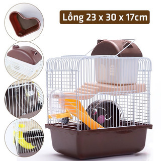 Lồng hamster _Tiểu hoàng tử (lồng kèm phụ kiện đầy đủ)