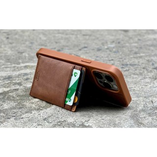 Ốp da iPhone 14promax, 15pro,15promax HDD-134 nhiều ngăn nhét thẻ,dựng máy vững xem video thông minh, tiện dụng.