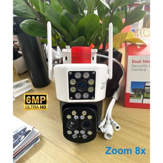 Camera WIFI Yoosee 2 ống kính 8.0MP | 5.0MP (4K) Siêu nét siêu rộng, Quay đêm có màu, Xoay theo chuyển động, Đàm thoại
