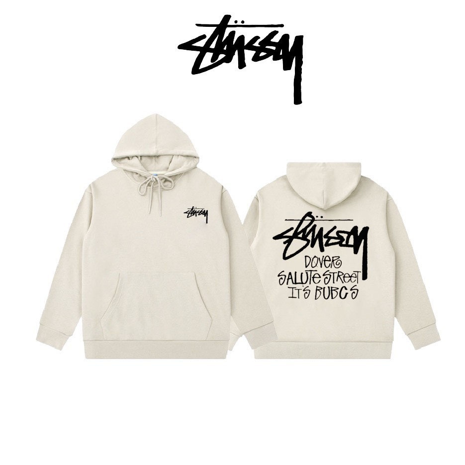 Áo hoodie Stussy nỉ bông cao cấp siêu dày,mũ 2 lớp stussy mũ  bassic form rộng nam nữ