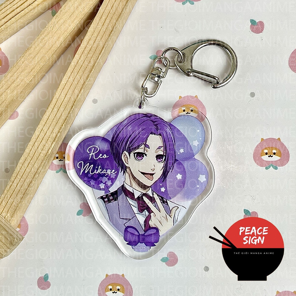 Móc khóa BLUE LOCK ver BÓNG BAY in hình anime chibi mica trong acrylic quà tặng dễ thương