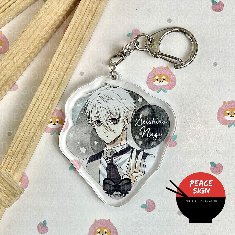 Móc khóa BLUE LOCK ver BÓNG BAY in hình anime chibi mica trong acrylic quà tặng dễ thương