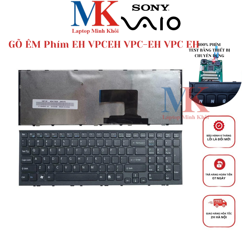 Bàn Phím Sony Vaio EH VPCEH VPC-EH VPC EH ZIN(GÕ ÊM) LAPTOPMINHKHOI