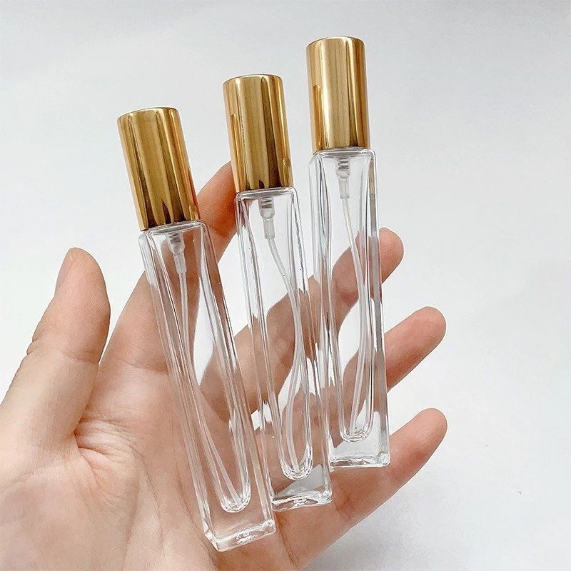 vỏ lọ chiết nước hoa vuông thủy tinh 10ml dày đẹp