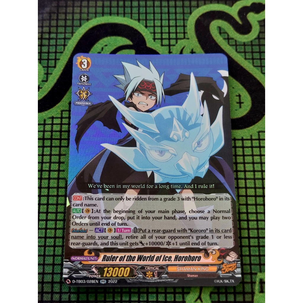 Thẻ Bài Cardfight Vanguard D-TB03/028 Ruler of the World of Ice, Horohoro – Double Rare