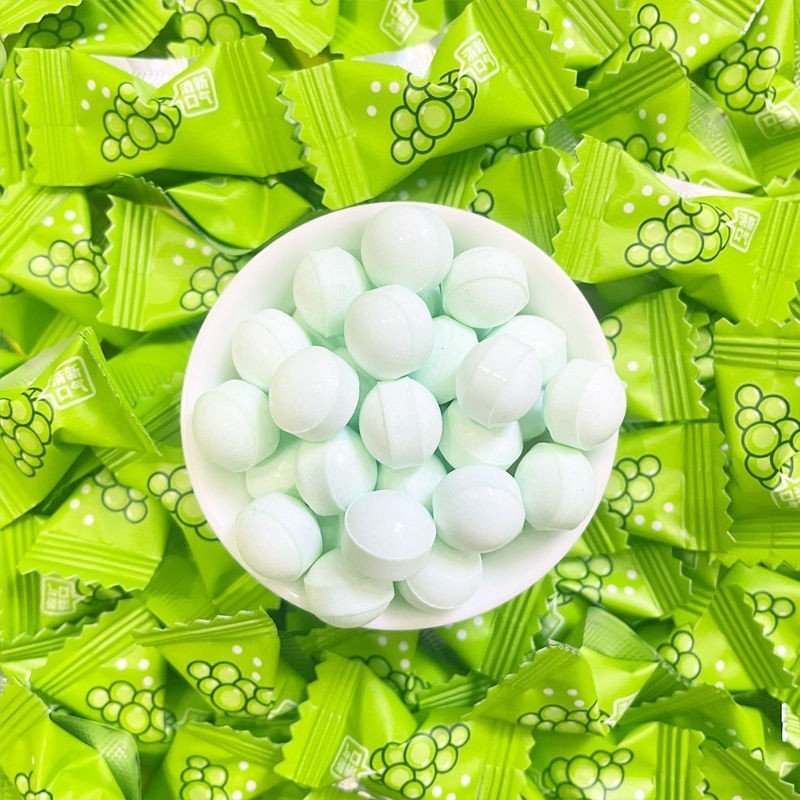 Combo 300g Kẹo viên ngậm Vitamin C vị bạc hà mát lạnh nhiều hương vị dạng viên sữa giúp hơi thở thơm mát