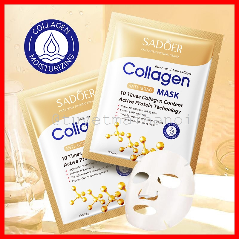 Mặt Nạ Collagen Sadoer - Dưỡng Ẩm Mờ Nếp Nhăn Chống Lão Hóa Làm Sáng Da