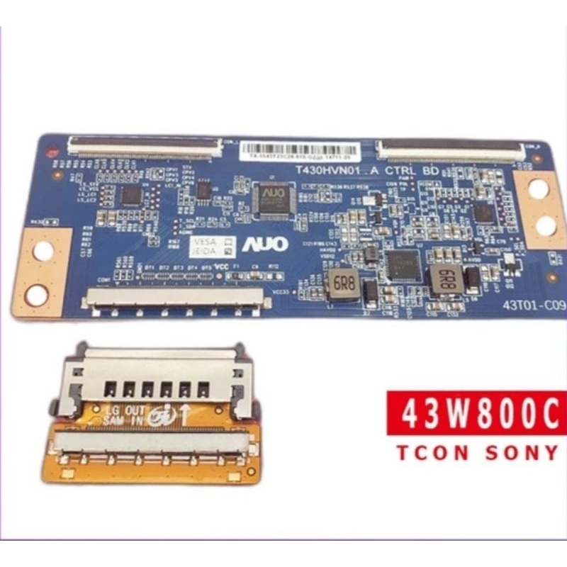 Tcon AUO thay thế cho 43w780c/43w800c/50w800c tặng kèm cáp chuyển