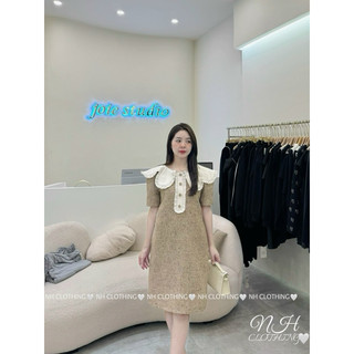Váy dạ tiêu cổ lá