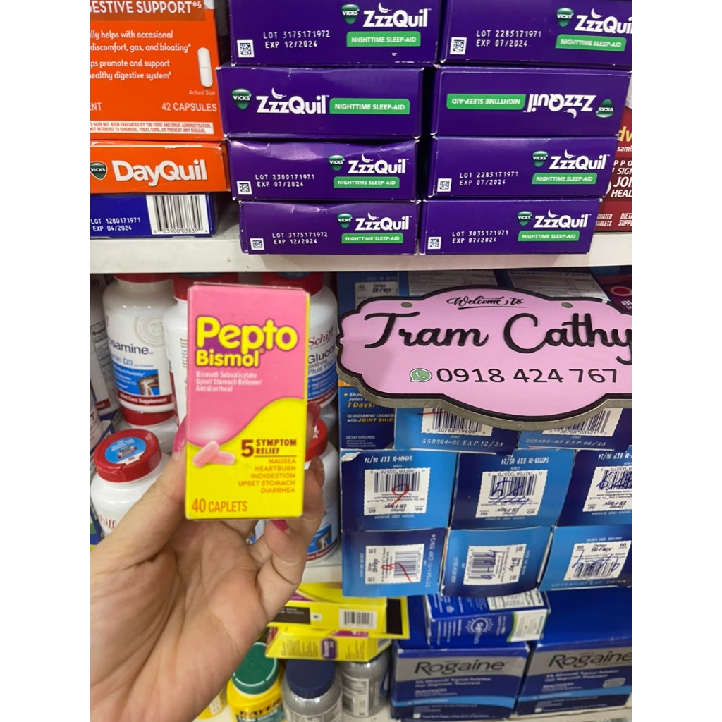 Viên uống hỗ trợ tiêu hóa pepto 40 viên