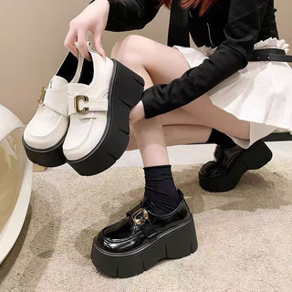 Giày da nữ thời trang đế su 7cm