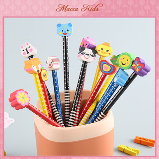 Bút chì nhiều màu nhiều mẫu kèm tẩy chì nhiều hình dễ thương bút chì lõi hb