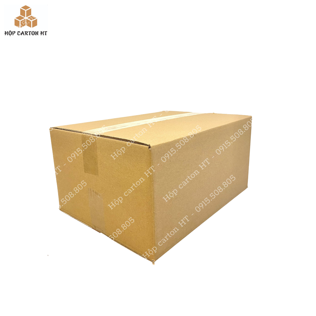 40x30x20 Combo 10 hộp carton đóng hàng thùng giấy carton gói hàng giá rẻ - Hộp carton HT