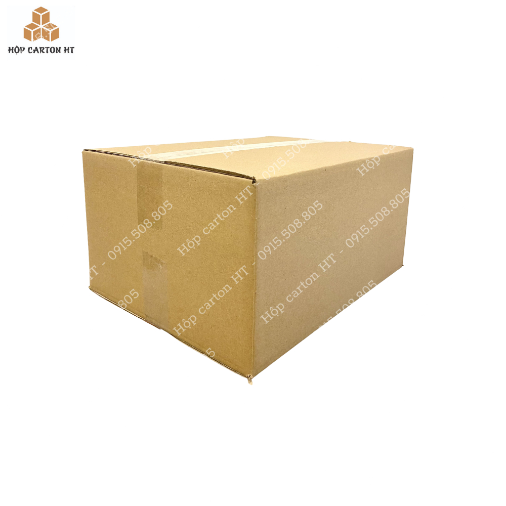 40x30x20 Combo 10 hộp carton đóng hàng thùng giấy carton gói hàng giá rẻ - Hộp carton HT