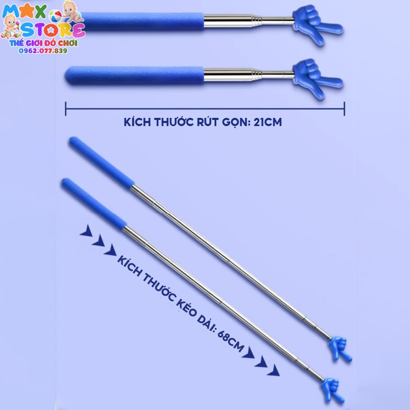 Que chỉ bảng cho giáo viên hình ngón tay, giáo cụ dạy học tiếng anh đồ dùng học tập có thể thu gọn và kéo dài