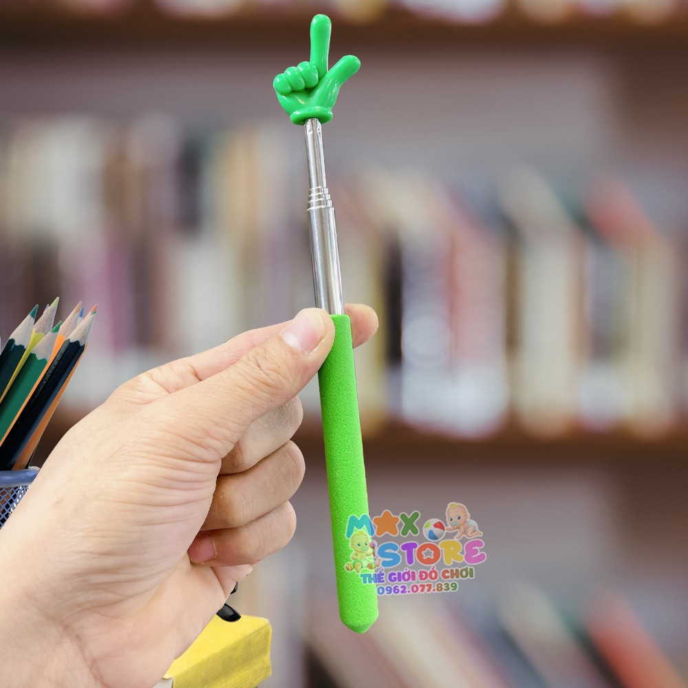 Que chỉ bảng cho giáo viên hình ngón tay, giáo cụ dạy học tiếng anh đồ dùng học tập có thể thu gọn và kéo dài