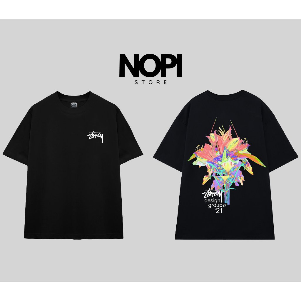 ÁO THUN STUSSY DESIGN GROUP 21 FORM RỘNG NAM NỮ UNISEX VẢI COTTON CAO CẤP DÀY DẶN - NOPI STORE