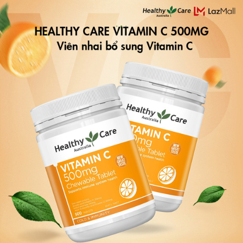 Viên uống vitamin C Orihiro healthy care 500mg 500 viên trắng da