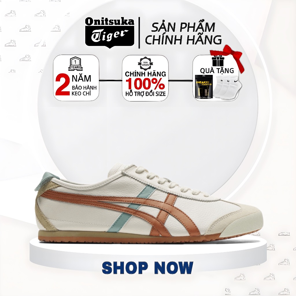 Giày Onitsuka Tiger Mexico 66 CREAM/PIQUANT ORANGE