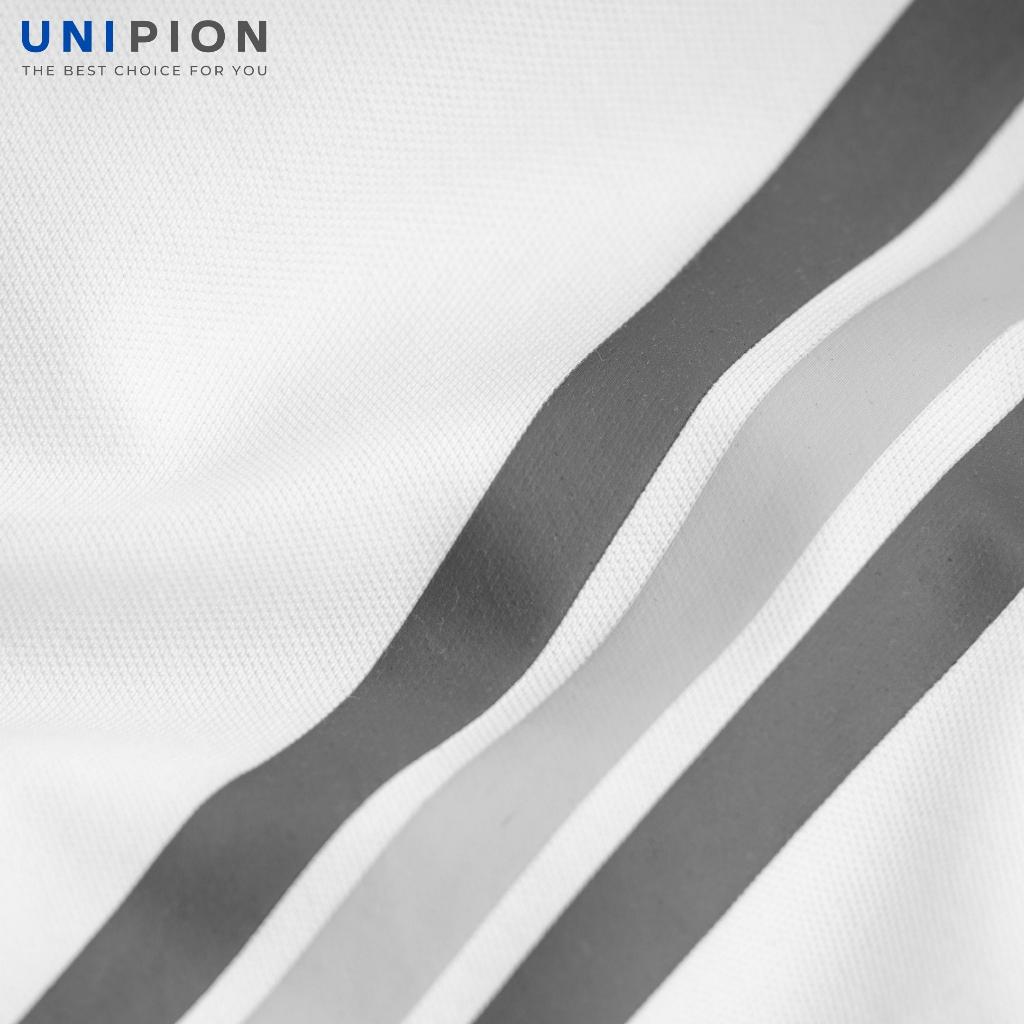 Áo polo nam UNIPION phối sọc in chất cotton CVC thấm hút, co giãn, thoáng mát kiểu dáng trẻ trung, năng động - AT175