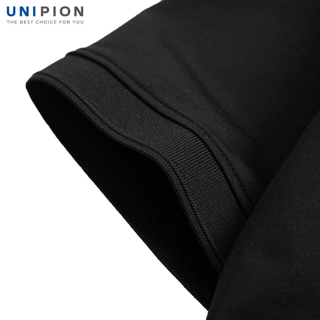 Áo polo nam UNIPION phối sọc in chất cotton CVC thấm hút, co giãn, thoáng mát kiểu dáng trẻ trung, năng động - AT175