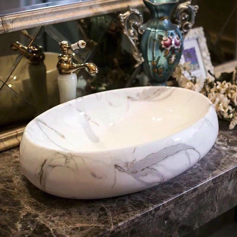 chậu rửa mặt Vân bàn đá , chậu dương lavabo