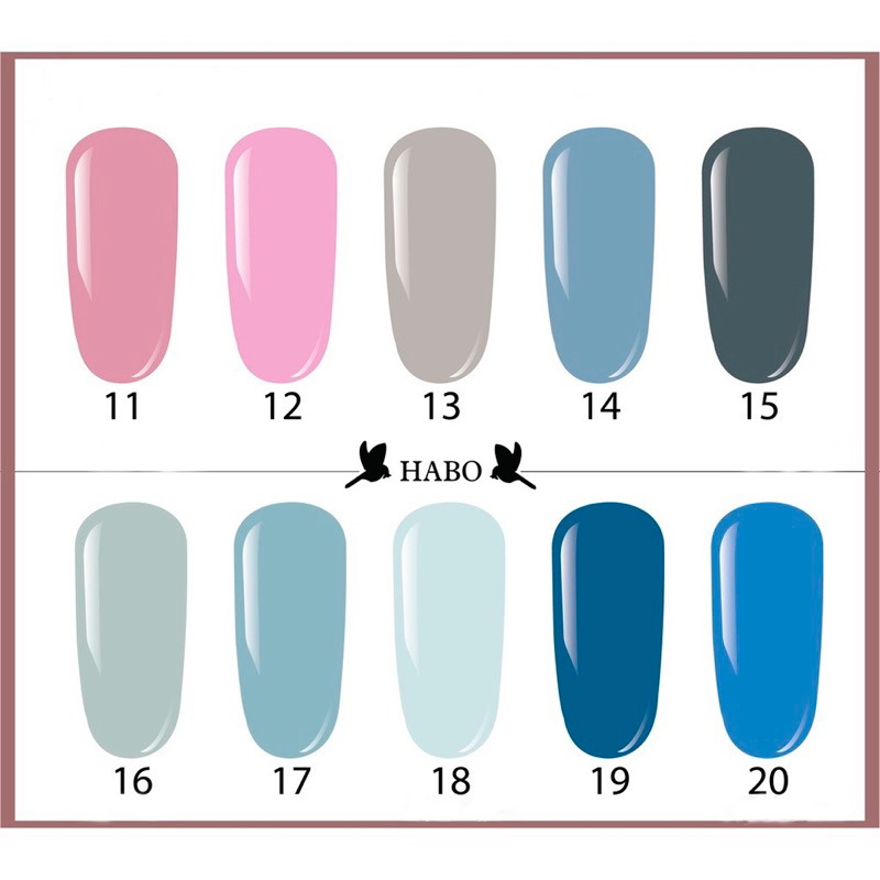 Sơn gel Habo bảng 60 màu sang trọng