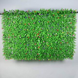 (Hỗ Trợ Phí Ship) Cỏ treo tường Cỏ Tai Chuột kích thước 40x60cm cao 8cm nhựa PVC C Loại 1 điểm hoa và không hoa