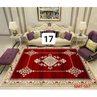 Thảm trải sàn BALI loại 1m6 x 2m3 mẫu màu đỏ đậm 17