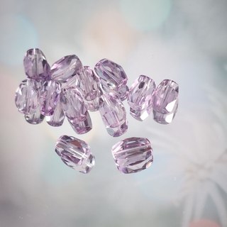 Pink Amethyst mài giác dạng thô 9x13mm