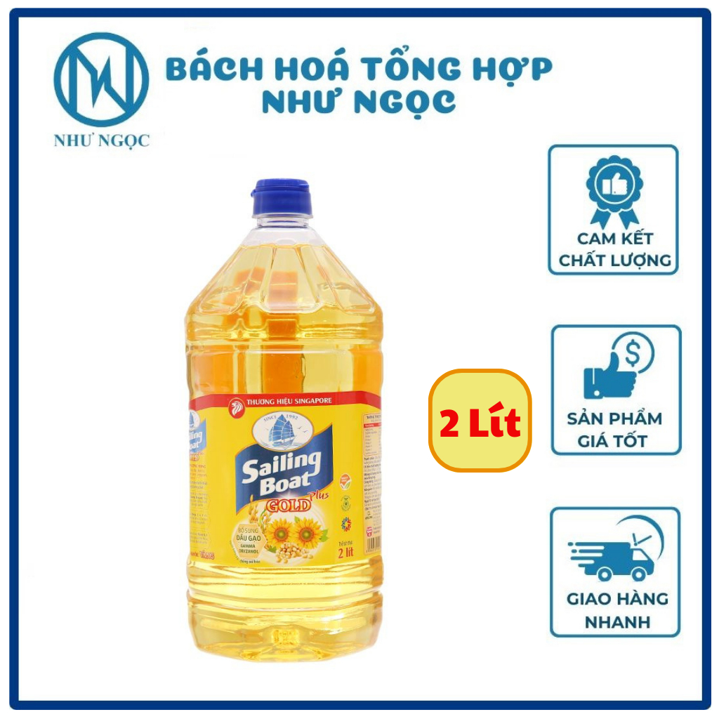 Dầu Ăn 2 Lít -  Happi Koki/ Happi Soya/ Cooking Oil/ Kencook/ Olein So Marvela/ Olita/ Sailing Boat/ Simply