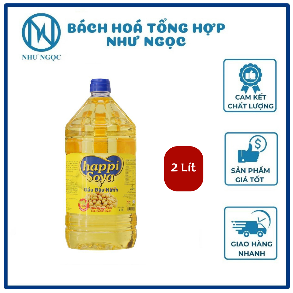 Dầu Ăn 2 Lít -  Happi Koki/ Happi Soya/ Cooking Oil/ Kencook/ Olein So Marvela/ Olita/ Sailing Boat/ Simply