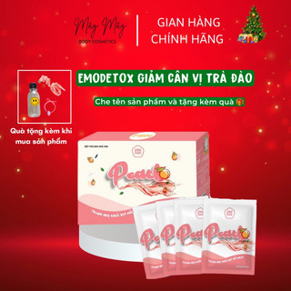 Detox emo peach tea giảm cân chính hãng 100%/ giam mo an toan, hieu qua /emo detox