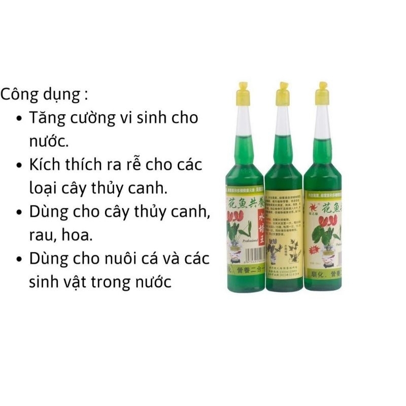 2 tuýp Dung dịch thuỷ sinh thủy canh 38ml/lọ