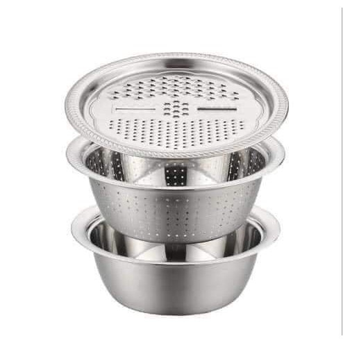 Dụng Cụ Bào Rau Củ Dạng Vỉ Tròn, Bào Khoai Tây Cà Rốt, Phô Mai, Chất Liệu Inox Thép Không Gỉ, Dễ Sử Dụng