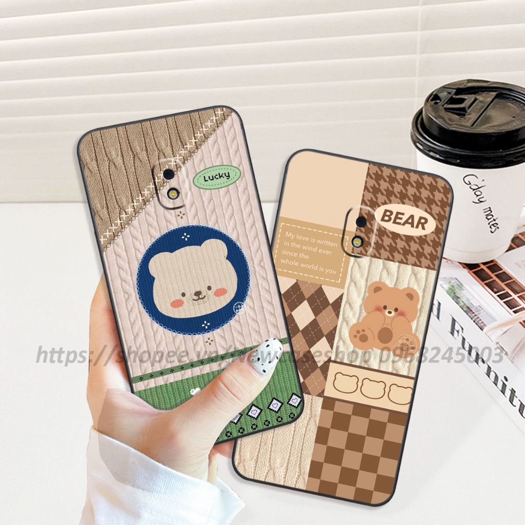 Ốp lưng Samsung J3 Pro / J5 Pro / J7 Pro / J7 Plus in hình họa tiết len Bear Cute
