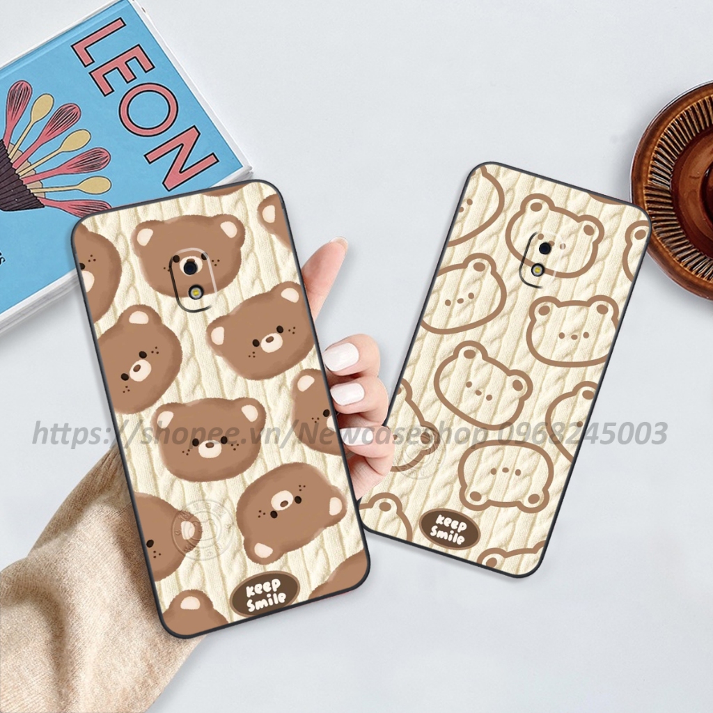 Ốp lưng Samsung J3 Pro / J5 Pro / J7 Pro / J7 Plus in hình họa tiết len Bear Cute