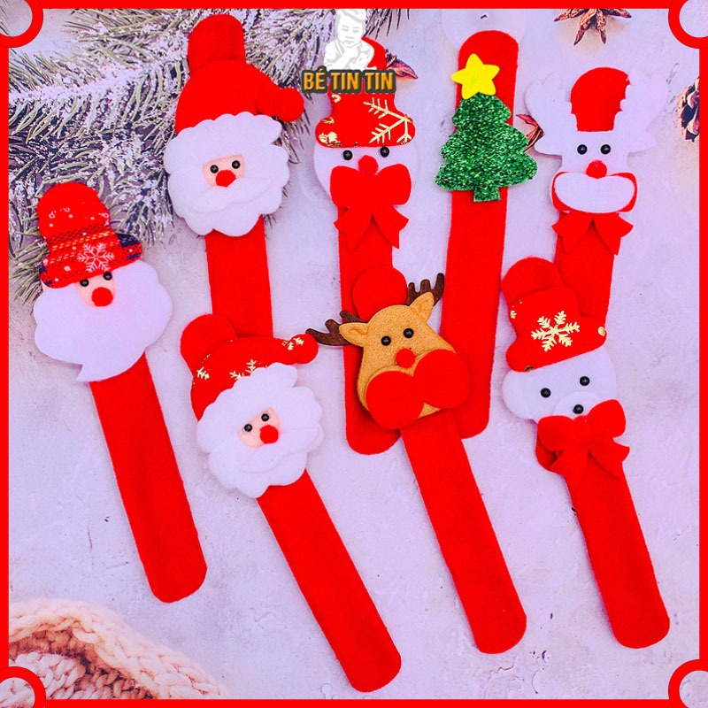 Vòng Đập Tay, Vòng Đeo Tay Noel, Giáng Sinh, Christmas Vui Nhộn Cho Bé.