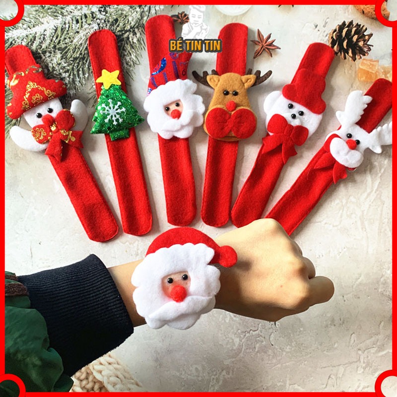 Vòng Đập Tay, Vòng Đeo Tay Noel, Giáng Sinh, Christmas Vui Nhộn Cho Bé.