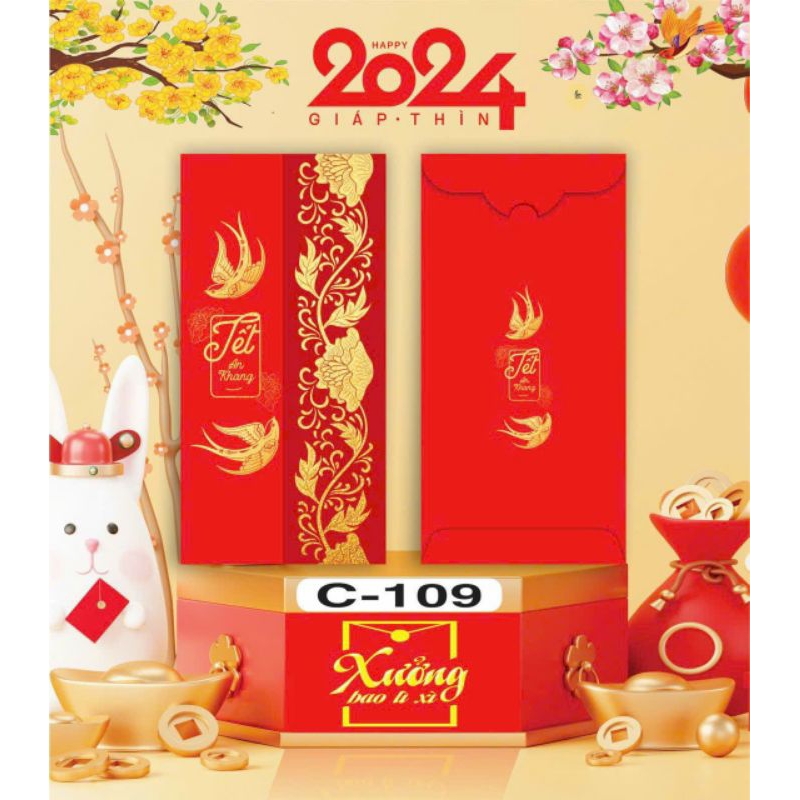 Combo 100 lì xì Đại Cát Đại Lợi 2024 C150