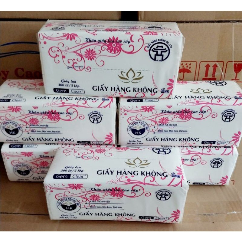 Giấy rút lụa hàng không cao cấp 300 tờ/gói