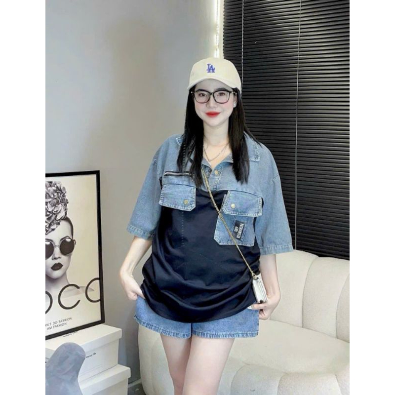 Bigsize 50-95kg: Set jean 2 màu