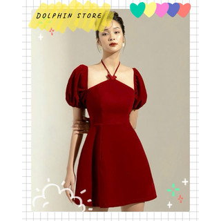 - Đầm cổ yếm bigsize - đầm đỏ bigsize - đầm ngắn bigsize - đầm nữ Tết bigsize - đầm đi tiệc bigsize