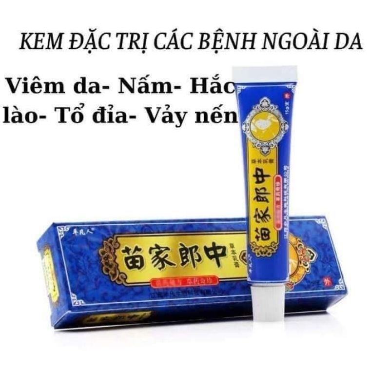 Kem bôi nấm ngứa tuýp xanh,kem bôi hắc lào ,viêm da cực nhạy