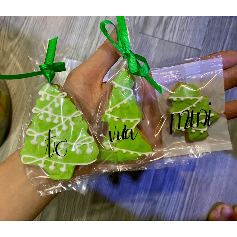 Bánh quy gừng Noen nhiều màu sắc, quà tặng Noel